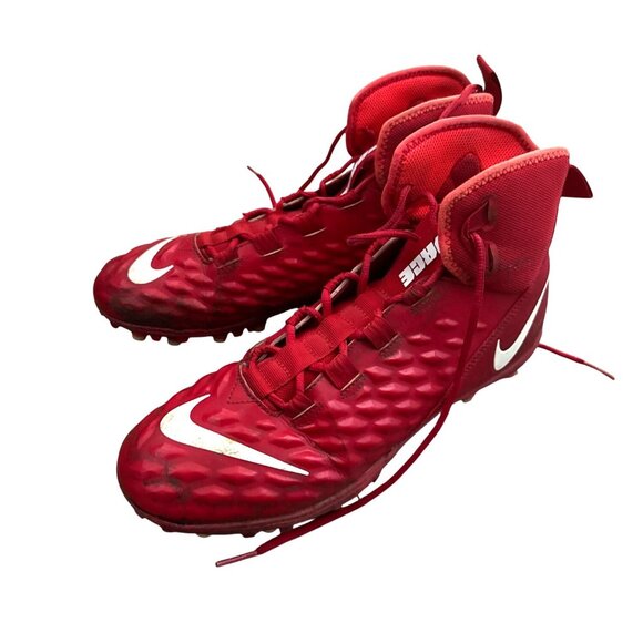 Nike Force Savage Elite 2 Red Football Cleats Men’s Size 11.5 High-Top Lightweig - Picture 3 of 9